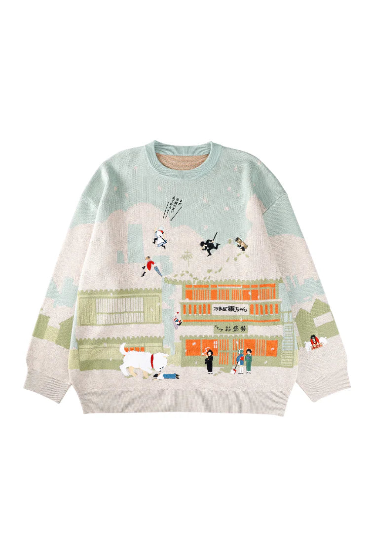 (Goods - Apparel) Bibisama Sweater Gintama - Yorozuya in the Snow Day