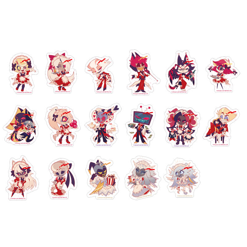 (Goods - Sticker) Hazbin Hotel Trading Hologram Sticker - Type A / B (2-Pack) (Blind Box -Single)