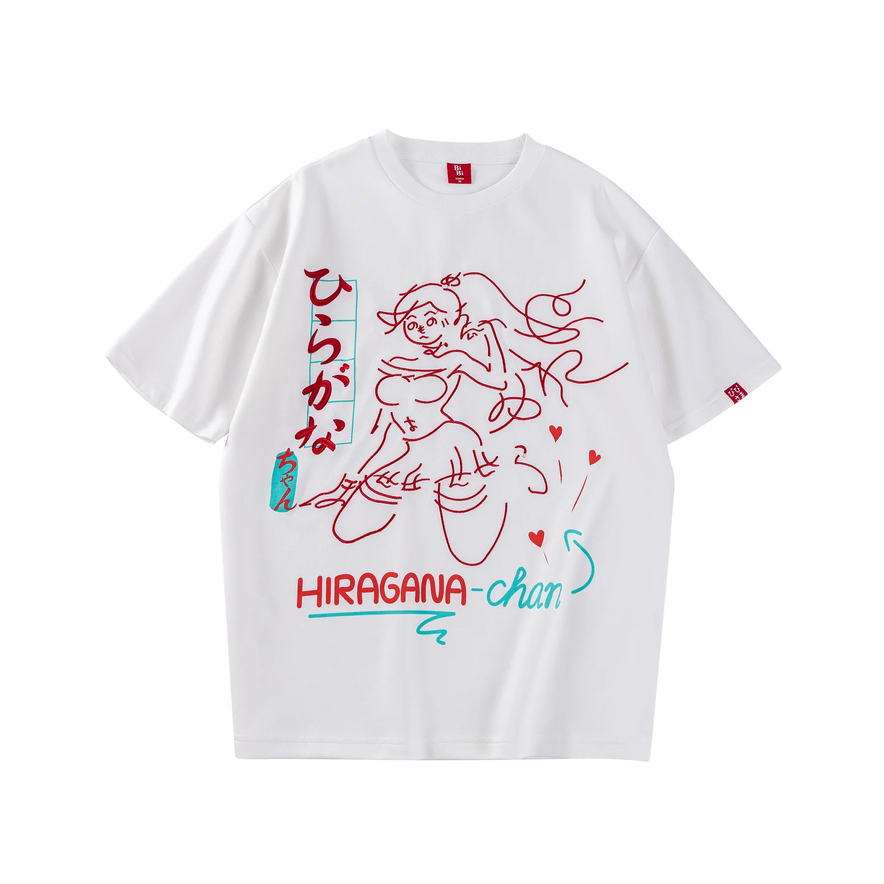 (Goods - Apparel) Bibisama T-Shirt Hiragana-Chan