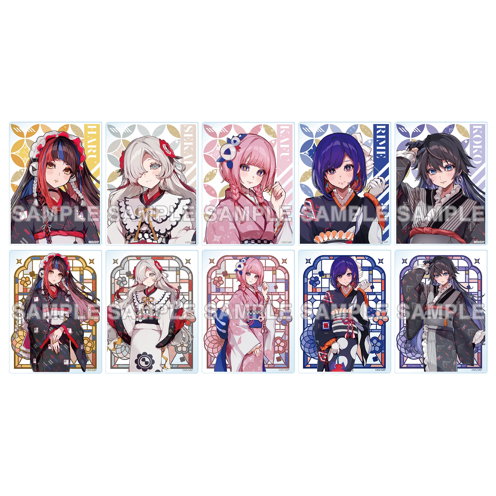 (Goods - Card) KAMITSUBAKI CITY UNDER CONSTRUCTION Tradable Acrylic Card Kimono ver. PACK (Blind Box - Single)