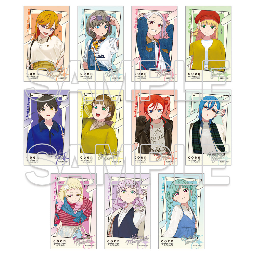(Goods - Bromide) Love Live! Superstar!! Tradable Mini Photo-style Illustration Liella!#OOTD Ver. (Blind Box -Single)