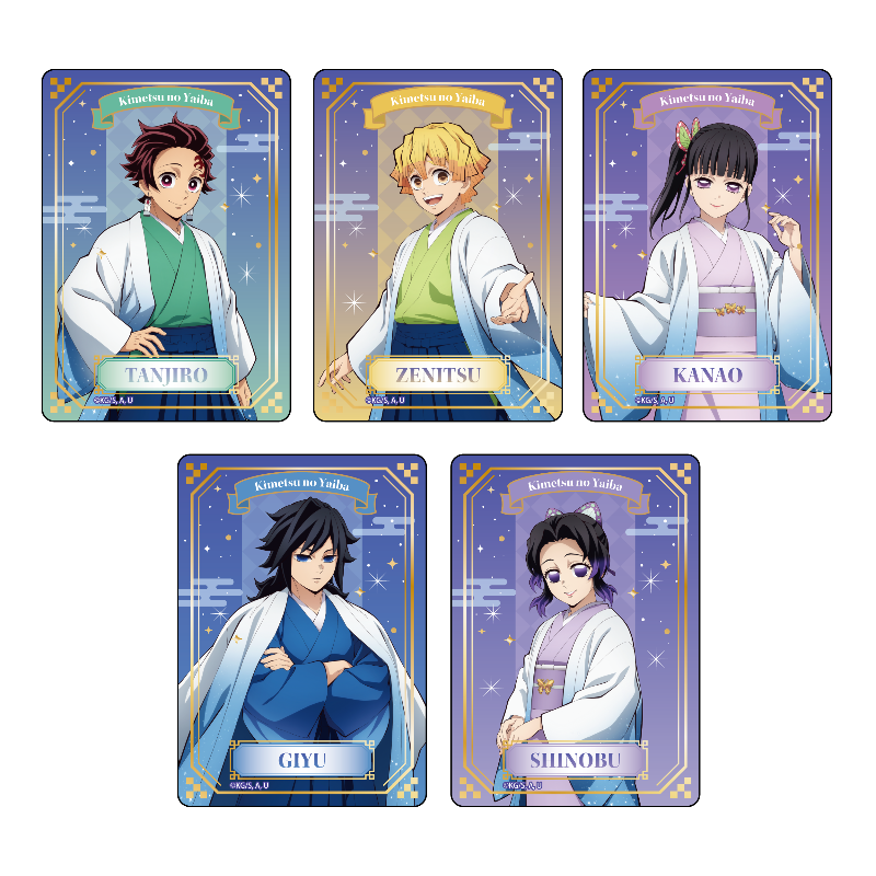(Goods - Cards) Demon Slayer: Kimetsu no Yaiba Random Foil-Stamped Clear Card (Blind Box -Single)
