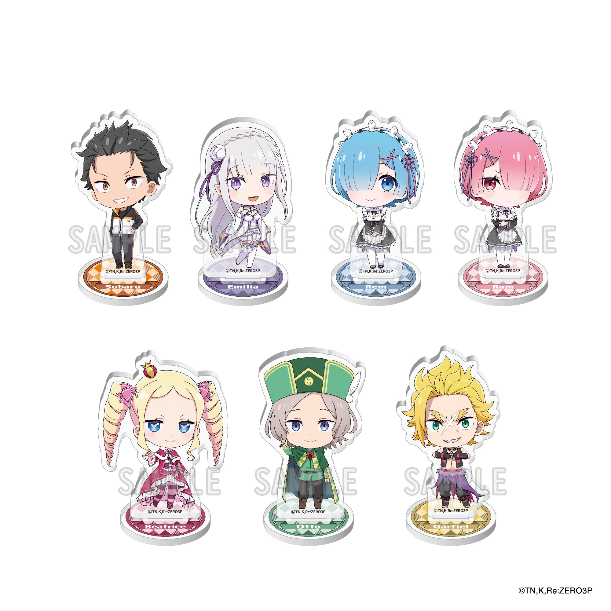 (Goods - Acrylic Stand) [Re:ZERO - Starting Life in Another World] 3rd season Tradable Mini-Character Acrylic Stand (Blind Box -Single)