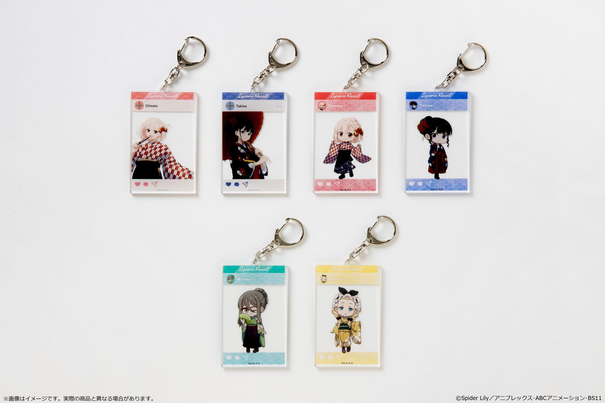 (Goods - Keychain) Lycoris Recoil TV Anime Series Acrylic Keychain in Social Media Style Japanese-Modern Style Ver. - Kurumi