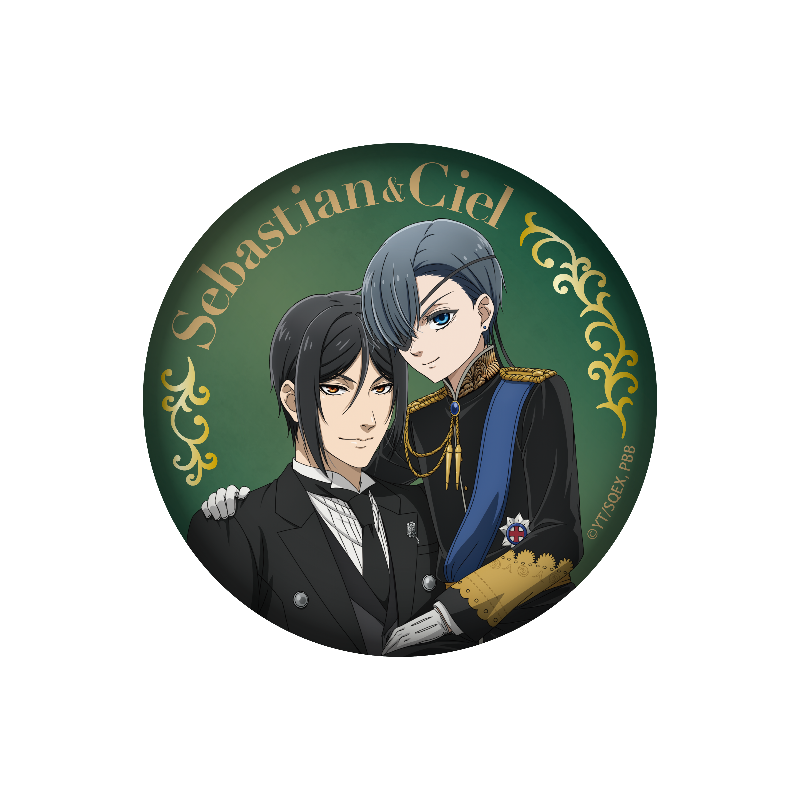 (Goods - Badge) TV Anime Black Butler: Emerald Witch Arc Big Can Badge Sebastian Michaelis ＆ Ciel Phantomhive