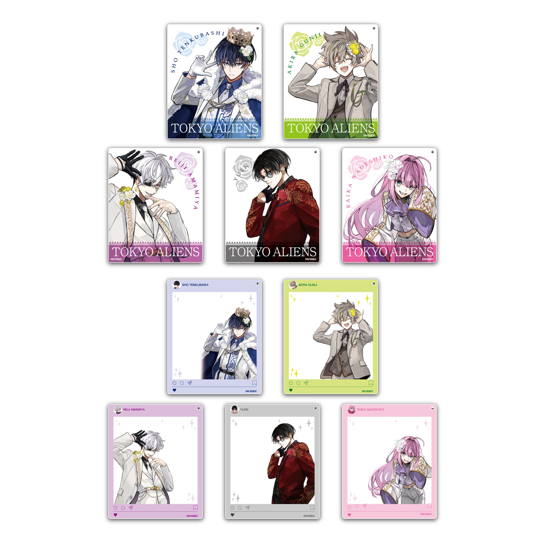 [Tokyo Aliens] //PreOrder// Acrylic Card Keychain /Dress Clothes Ver. (Blind Box -Single)