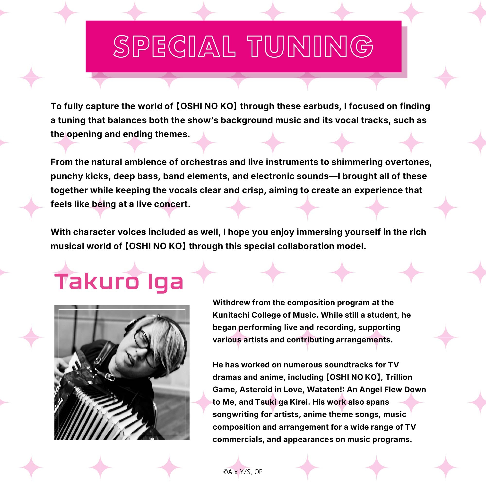 (Goods - Earphones) OSHI NO KO True Wireless Earphones