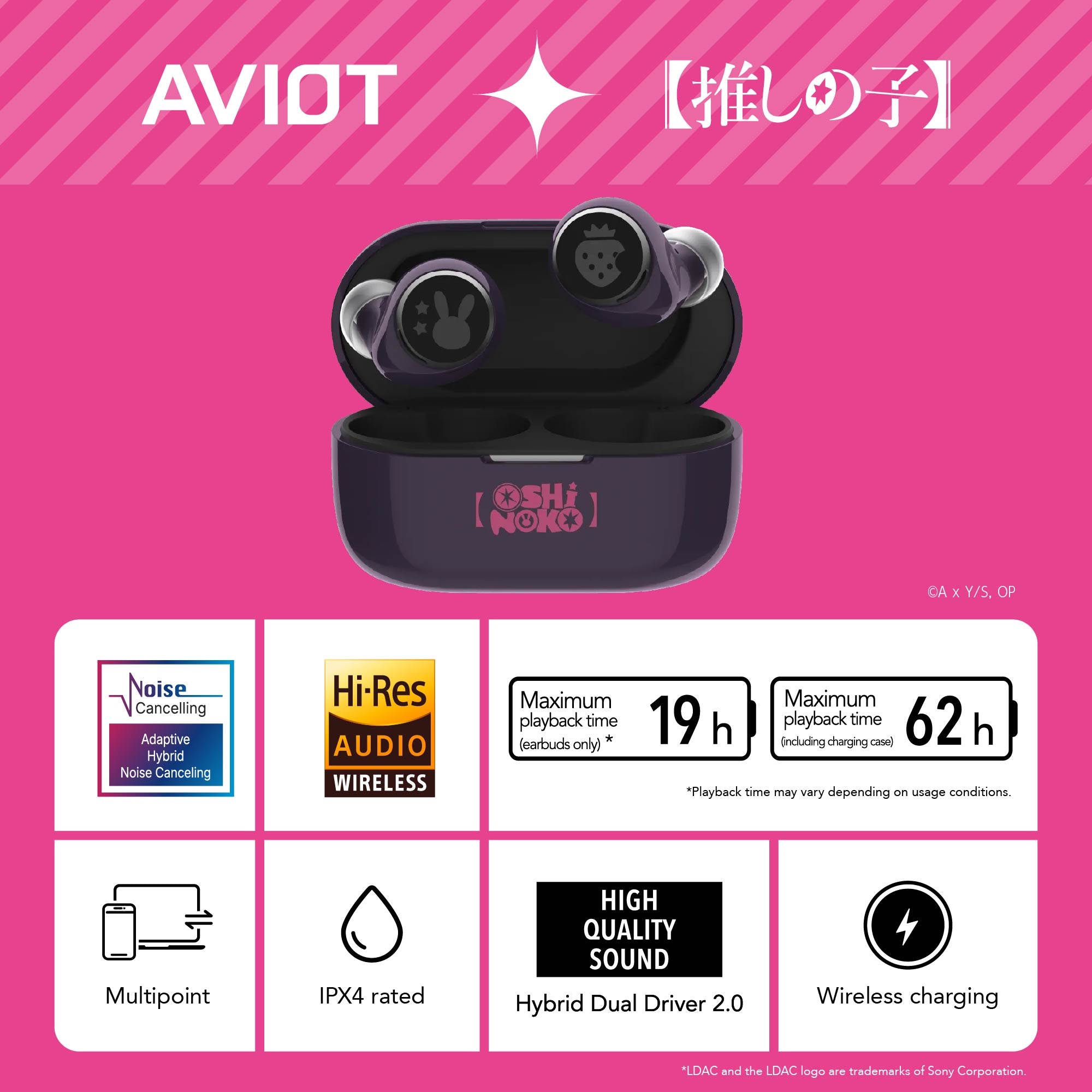 (Goods - Earphones) OSHI NO KO True Wireless Earphones