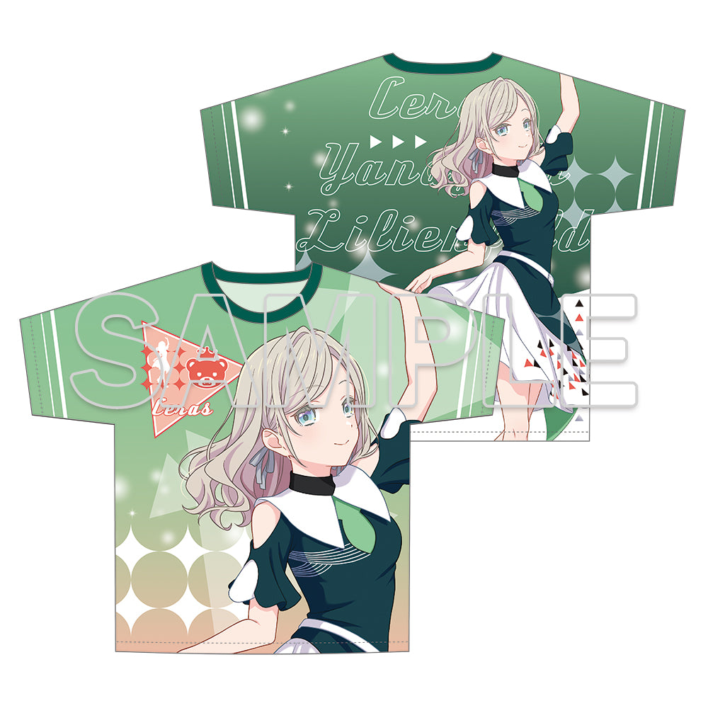 (Goods - Shirt) Love Live! Hasunosora Jogakuin School Idol Club Full Graphic T-shirt Ver. Emerald Dance - Ceras Yanagida Lilienfeld