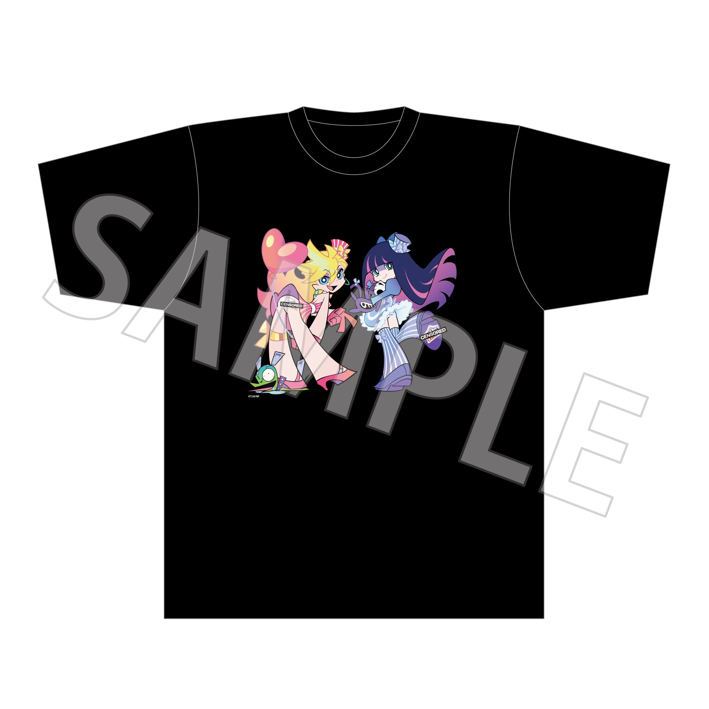 (Goods - Shirt) New PANTY ＆ STOCKING with GARTERBELT T-Shirt - Size XL
