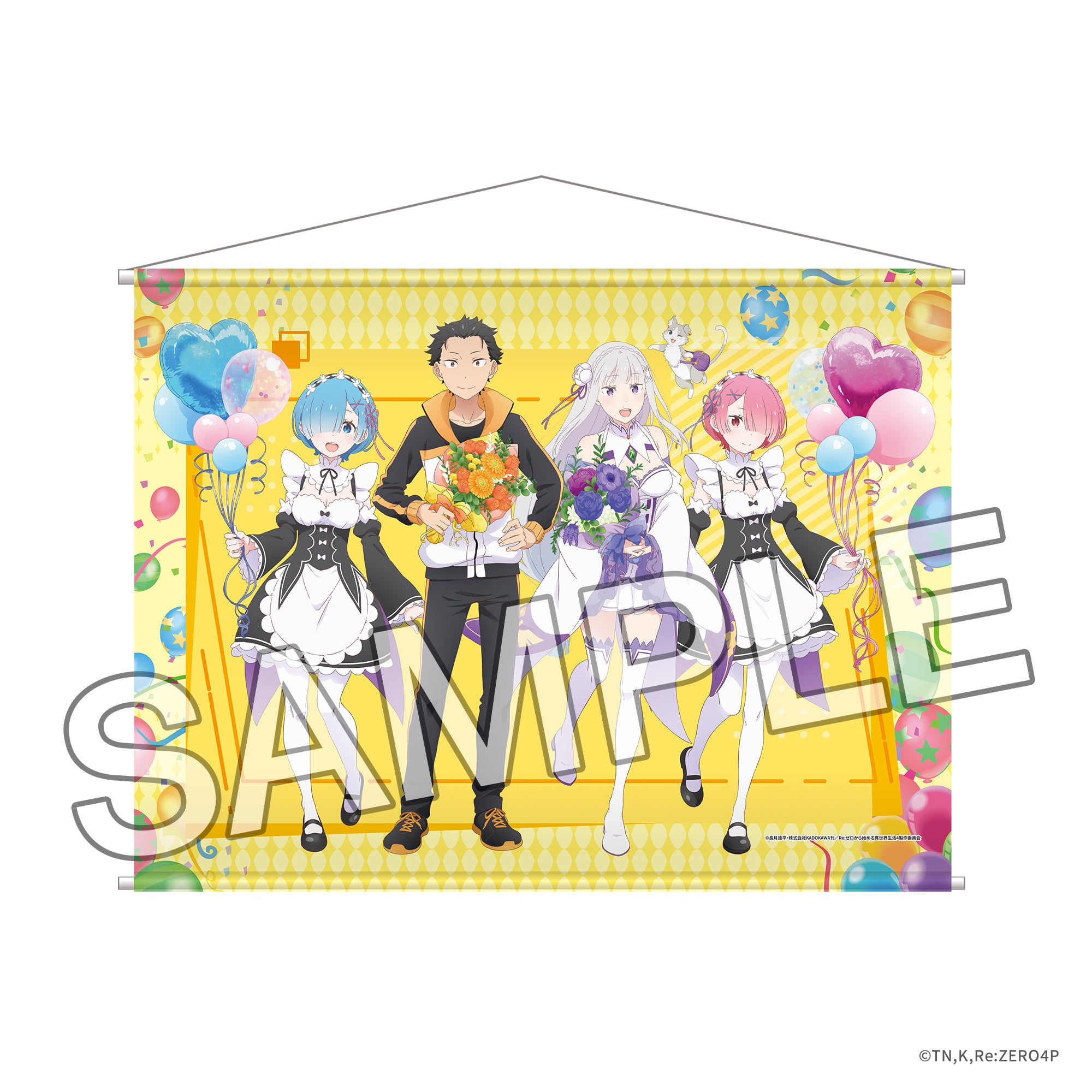 (Goods - Wall Scroll) Re:ZERO -Starting Life in Another World- B2-sized Wall Scroll Flower ＆ Balloon ver.