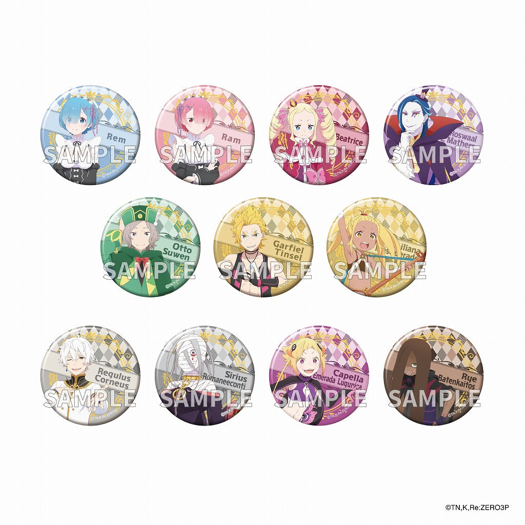 [Re:ZERO - Starting Life in Another World] 3rd season Tradable Sparkly Tin Badge Vol.2 (Blind Box -Single)