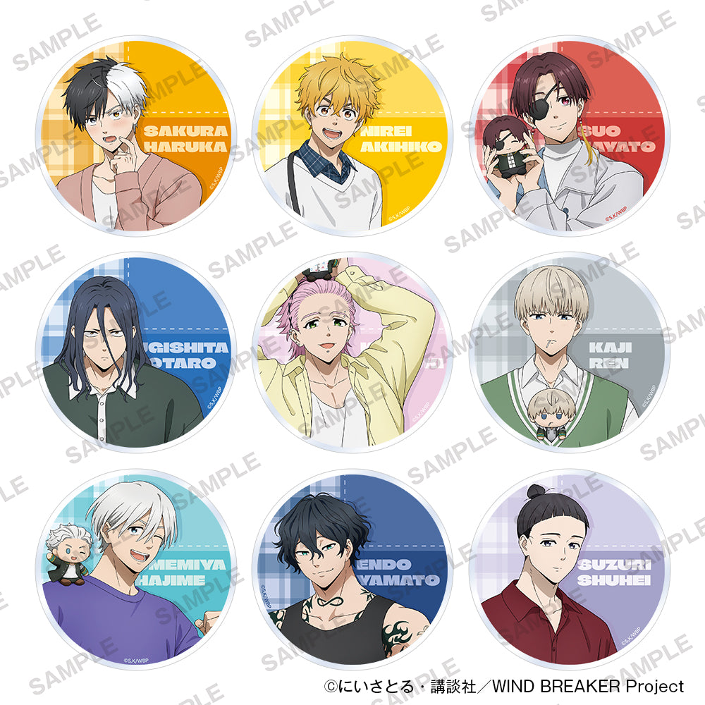 (Goods - Coaster) TV Anime WIND BREAKER Acrylic Coaster Together with Plushies Ver. (Blind Box - Single)