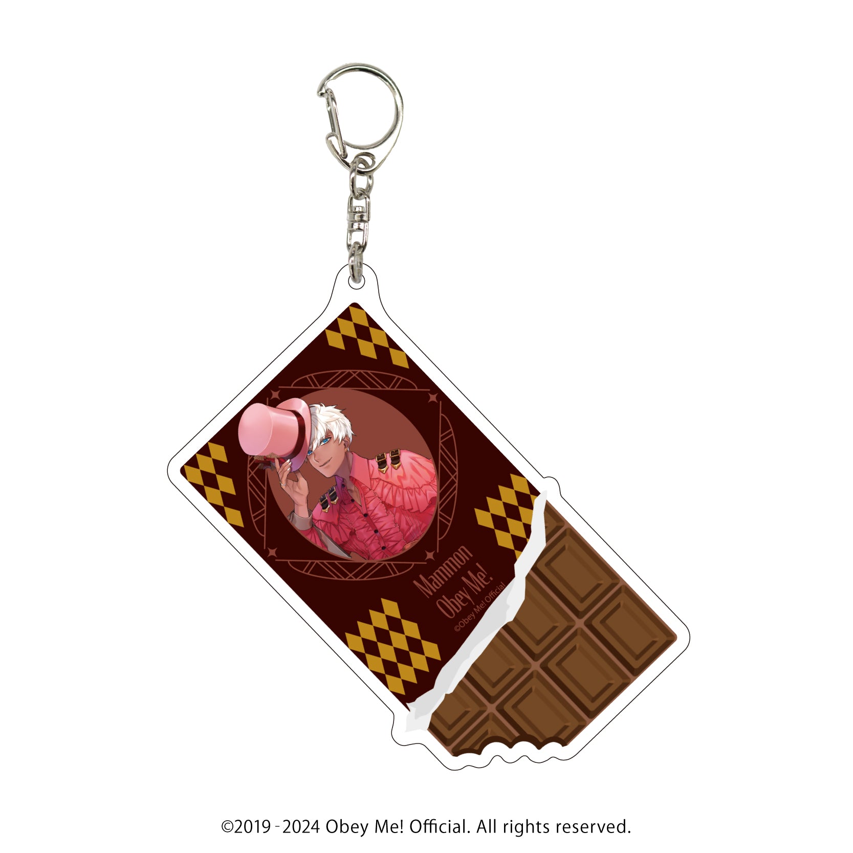 [Obey Me!] Big Acrylic Keychain 02 - Mammon Valentine Ver. (feat. Exclusive Art)