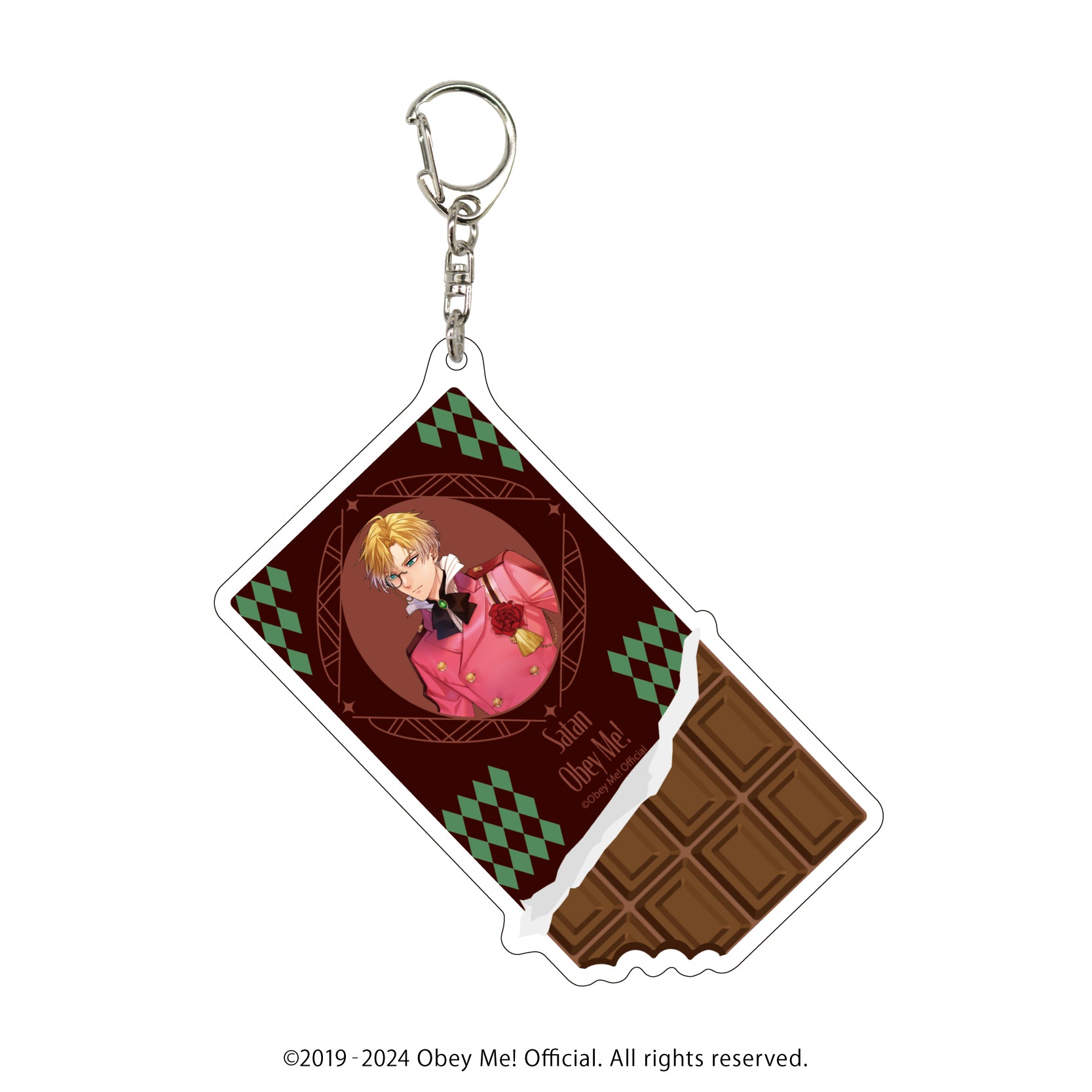 [Obey Me!] Big Acrylic Keychain 04 - Satan Valentine Ver. (feat. Exclusive Art)