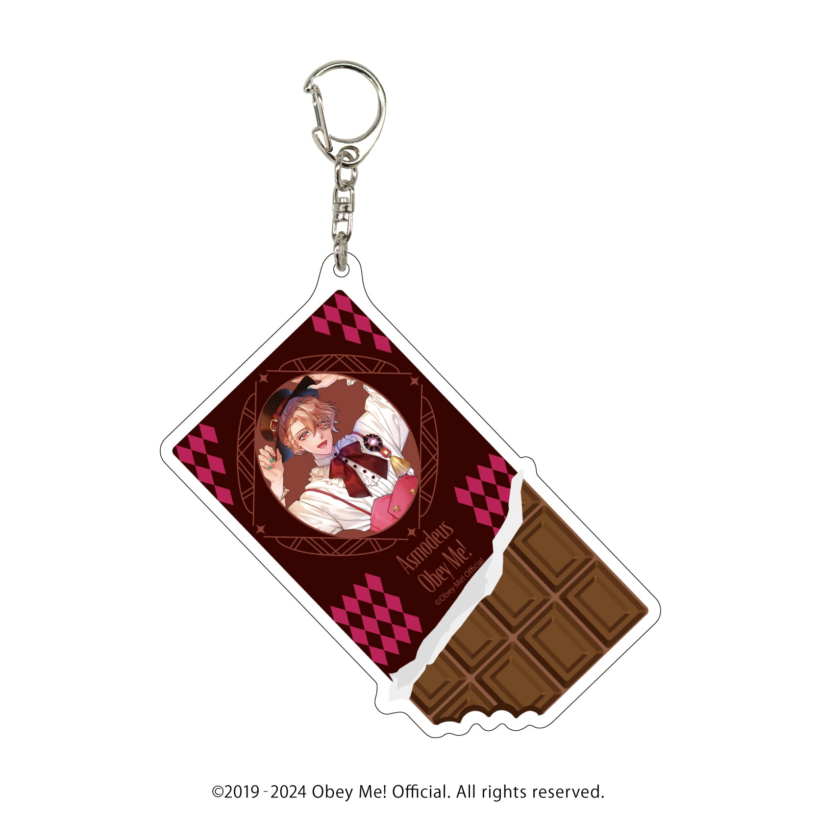[Obey Me!] Big Acrylic Keychain 05 - Asmodeus Valentine Ver. (feat. Exclusive Art)