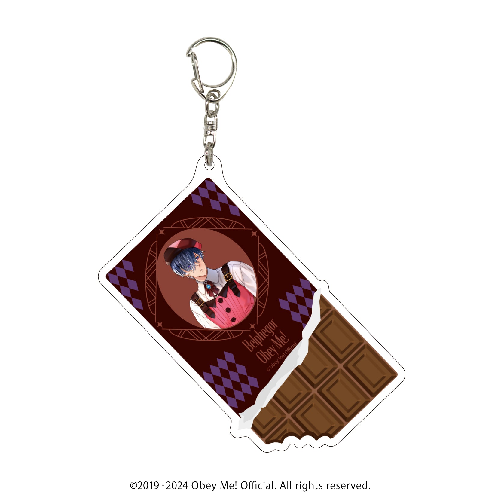 [Obey Me!] Big Acrylic Keychain 07 - Belphegor Valentine Ver. (feat. Exclusive Art)
