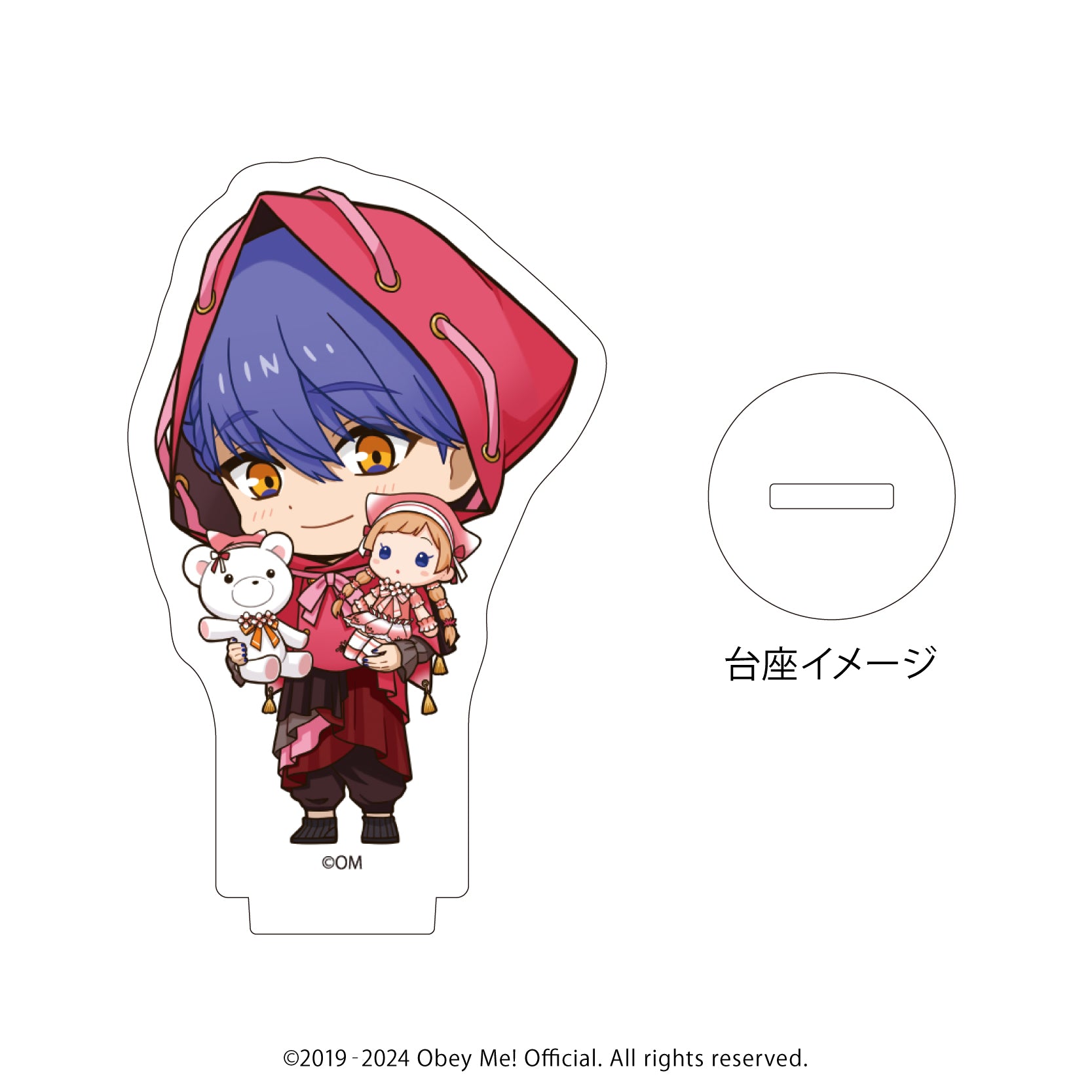 (Goods - Acrylic Stand) [Obey Me!] Acrylic Acrylic Petit Stand 08 - Valentine Ver. (Chibi Art) (Blind Box -Single)
