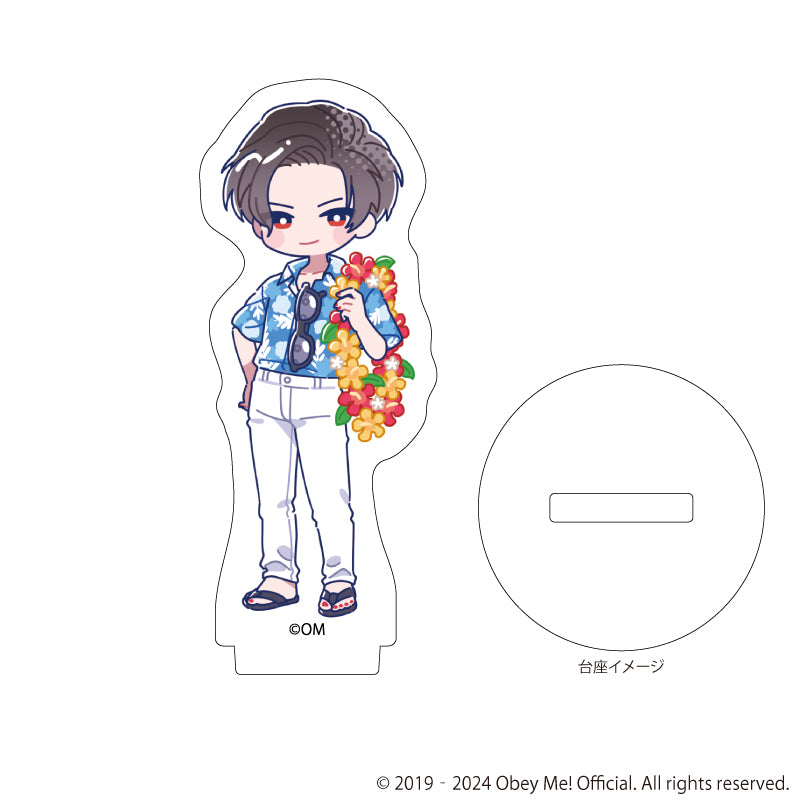 (Goods - Acrylic Stand) [Obey Me!] Nightbringer Acrylic Petit Stand 12 - Aloha Ver. (Candy Art) (Blind Box -Single)