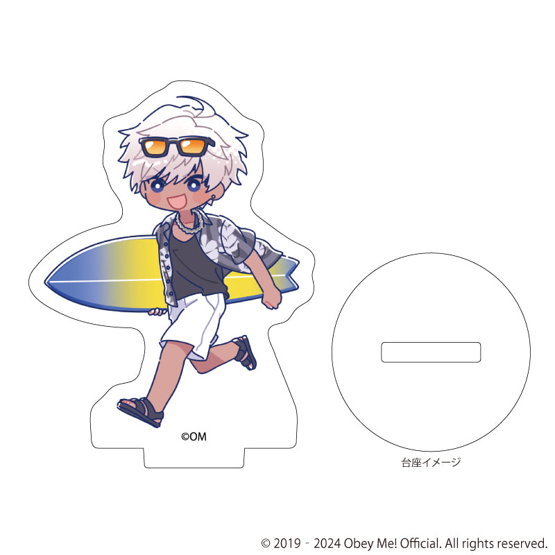 (Goods - Acrylic Stand) [Obey Me!] Nightbringer Acrylic Petit Stand 12 - Aloha Ver. (Candy Art) (Blind Box -Single)