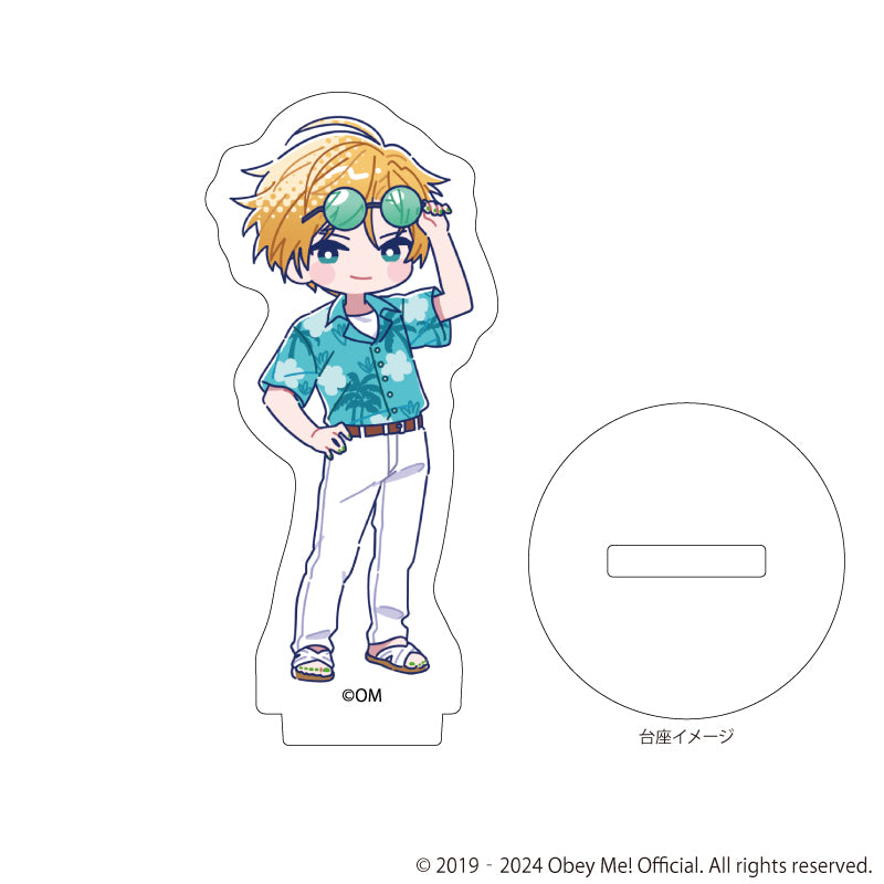 (Goods - Acrylic Stand) [Obey Me!] Nightbringer Acrylic Petit Stand 12 - Aloha Ver. (Candy Art) (Blind Box -Single)