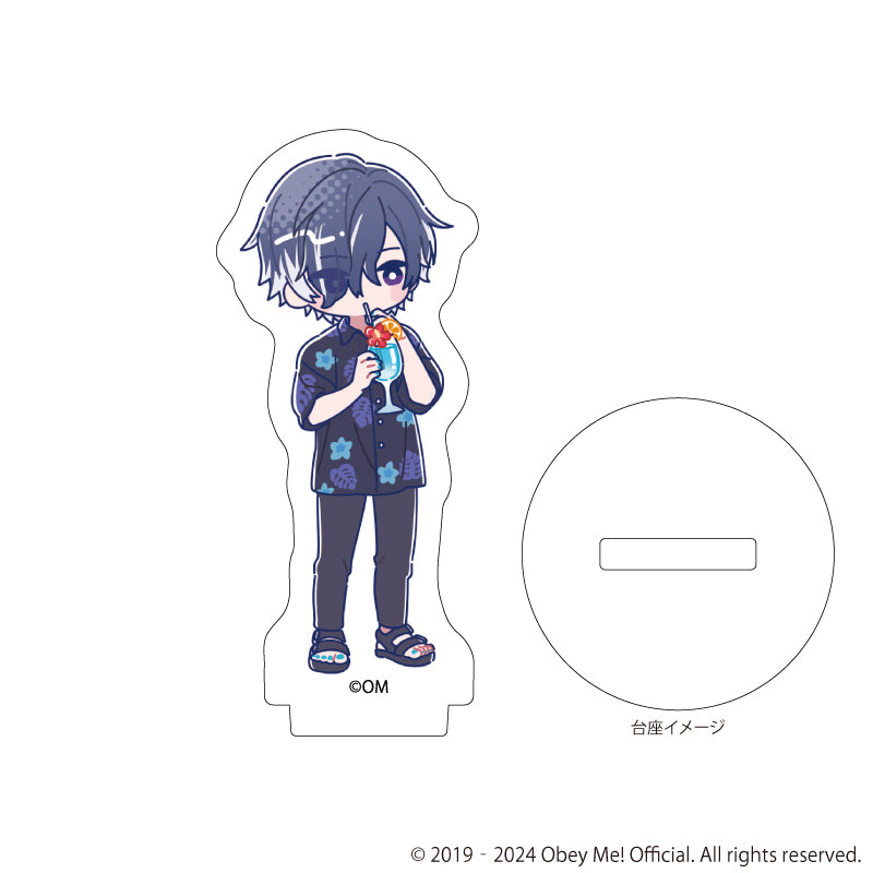 (Goods - Acrylic Stand) [Obey Me!] Nightbringer Acrylic Petit Stand 12 - Aloha Ver. (Candy Art) (Blind Box -Single)