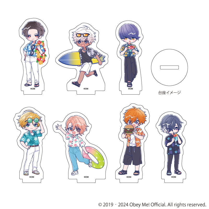 (Goods - Acrylic Stand) [Obey Me!] Nightbringer Acrylic Petit Stand 12 - Aloha Ver. (Candy Art) (Blind Box -Single)