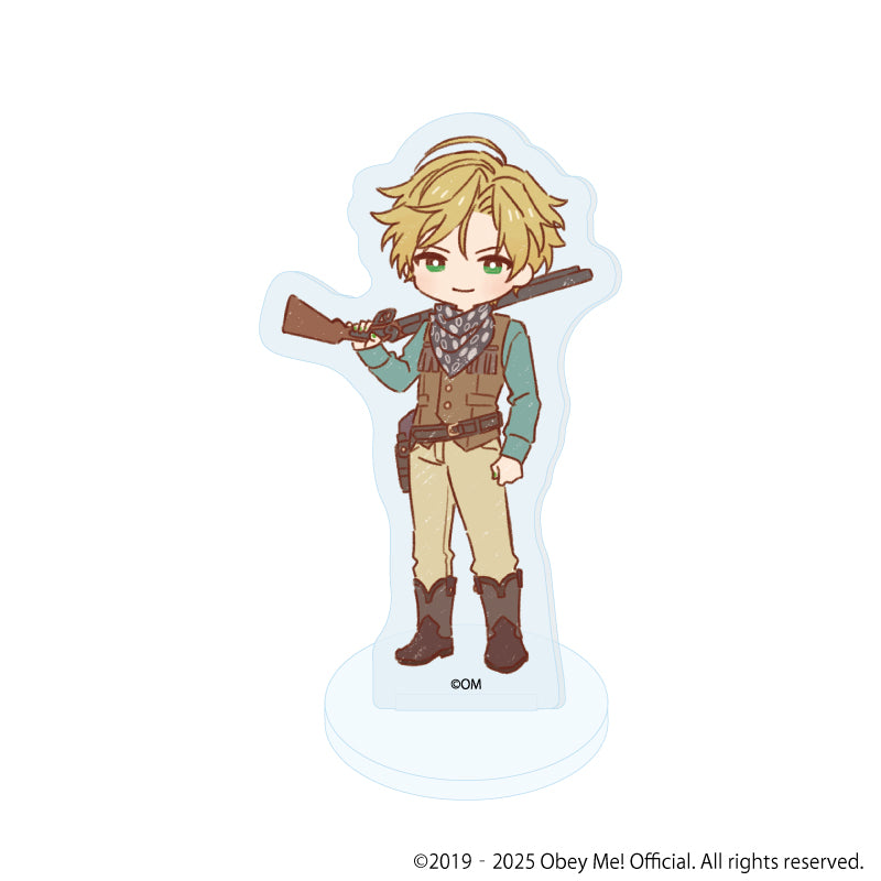 (Goods - Acrylic Stand) [Obey Me! Nightbringer] Acrylic Petit Stand 13 - Cowboy ver. (Retro Art) (Blind Box)