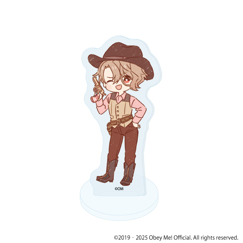(Goods - Acrylic Stand) [Obey Me! Nightbringer] Acrylic Petit Stand 13 - Cowboy ver. (Retro Art) (Blind Box)