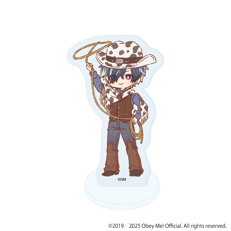 (Goods - Acrylic Stand) [Obey Me! Nightbringer] Acrylic Petit Stand 13 - Cowboy ver. (Retro Art) (Blind Box)