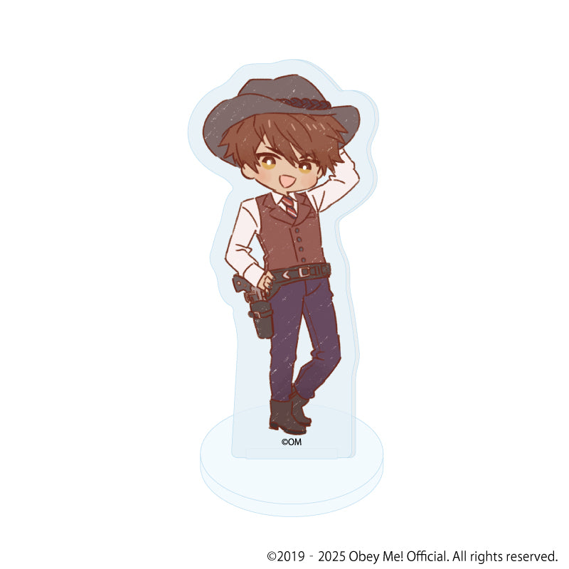 (Goods - Acrylic Stand) [Obey Me! Nightbringer] Acrylic Petit Stand 14 - Cowboy ver. (Retro Art) (Blind Box)