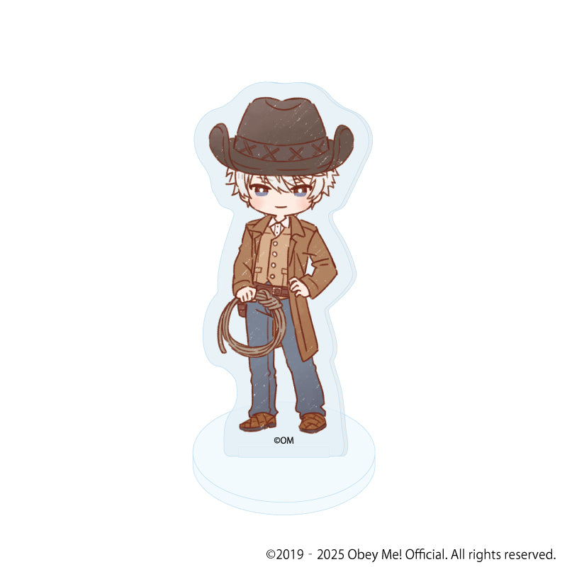 (Goods - Acrylic Stand) [Obey Me! Nightbringer] Acrylic Petit Stand 14 - Cowboy ver. (Retro Art) (Blind Box)