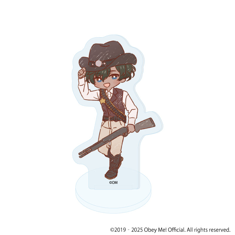 (Goods - Acrylic Stand) [Obey Me! Nightbringer] Acrylic Petit Stand 14 - Cowboy ver. (Retro Art) (Blind Box)