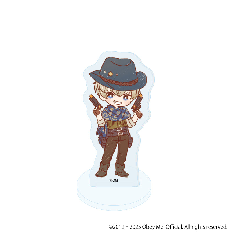 (Goods - Acrylic Stand) [Obey Me! Nightbringer] Acrylic Petit Stand 14 - Cowboy ver. (Retro Art) (Blind Box)
