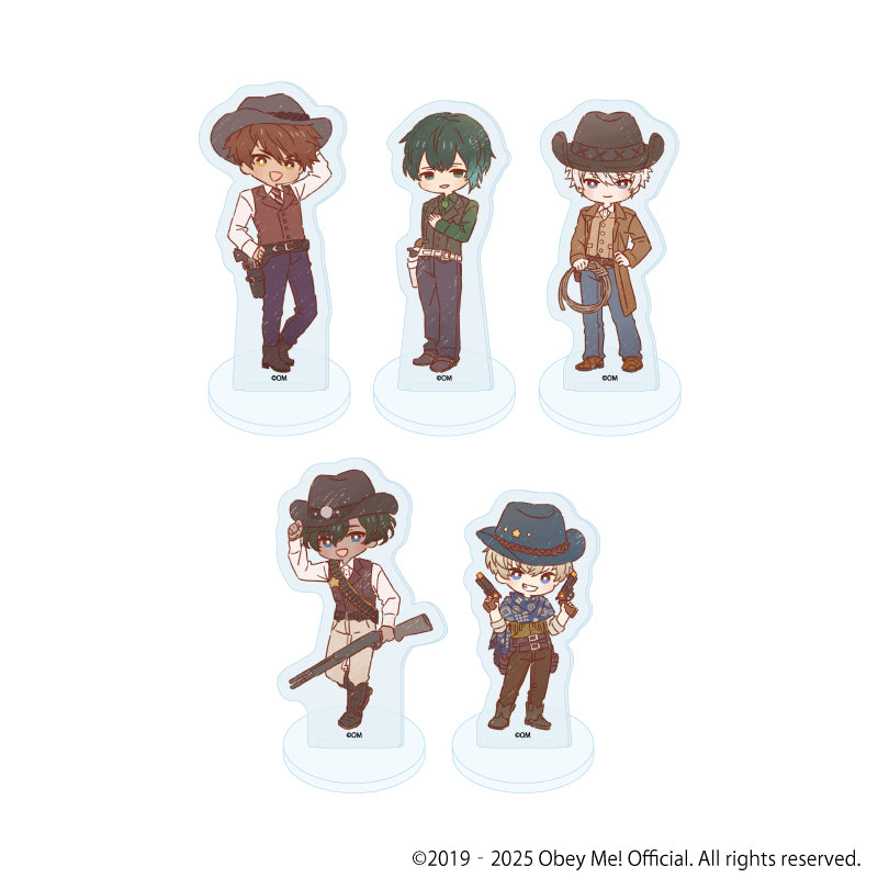 (Goods - Acrylic Stand) [Obey Me! Nightbringer] Acrylic Petit Stand 14 - Cowboy ver. (Retro Art) (Blind Box)
