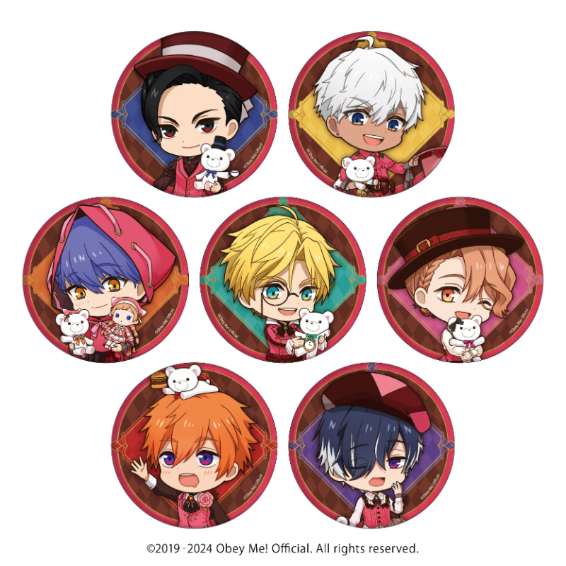 [Obey Me!] Button Badge 10 - Valentine Ver. (Chibi Art) (Blind Box -Single)