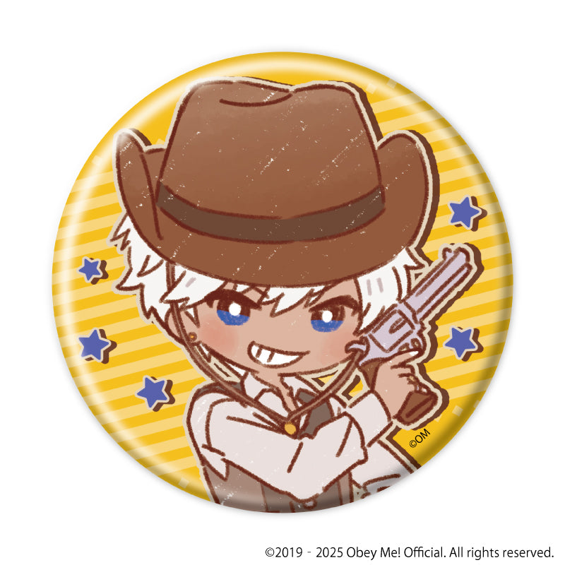 [Obey Me! Nightbringer] Button Badge 19 - Cowboy ver.(Retro Art) (Blind Box)