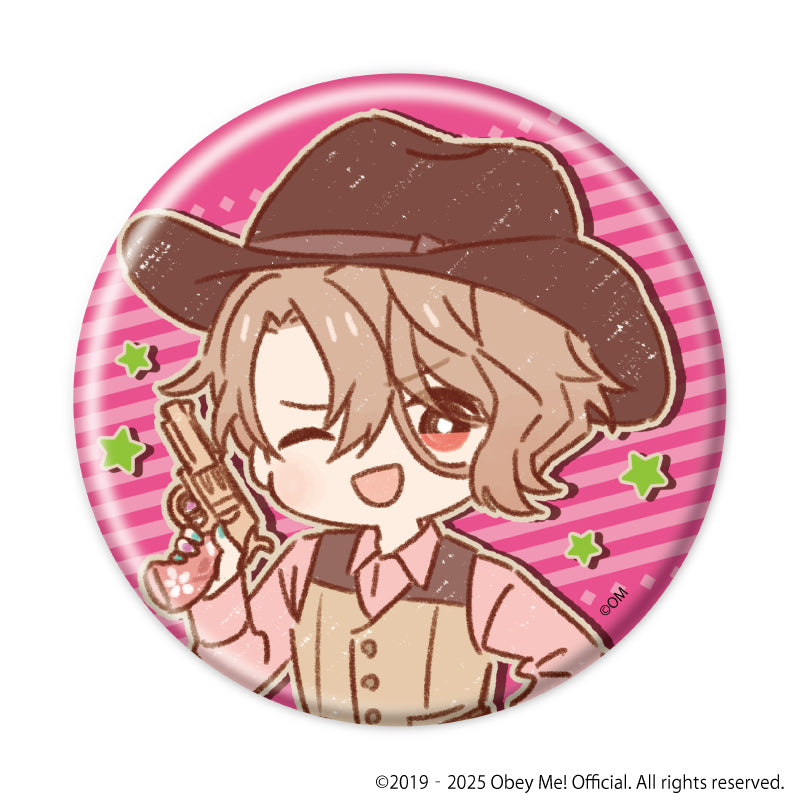 Obey Me! Nightbringer] Button Badge 19 - Cowboy ver.(Retro