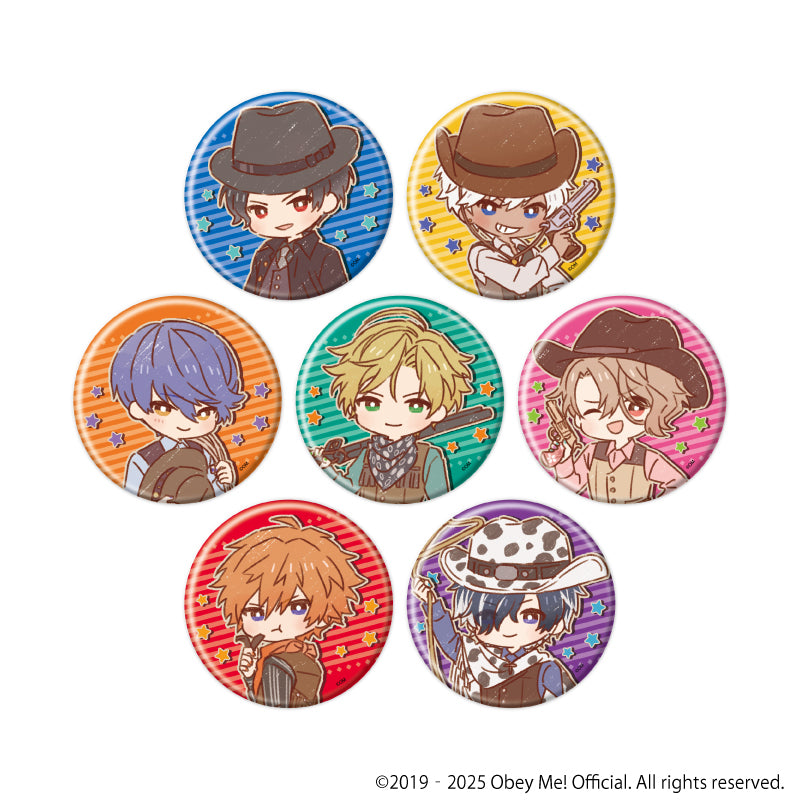 [Obey Me! Nightbringer] Button Badge 19 - Cowboy ver.(Retro Art) (Blind Box)