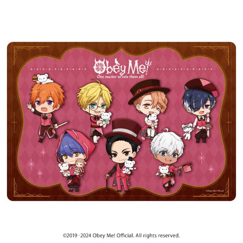 [Obey Me!] Character Clear Case 09 - Assembly Design Valentine Ver. (Chibi Art)