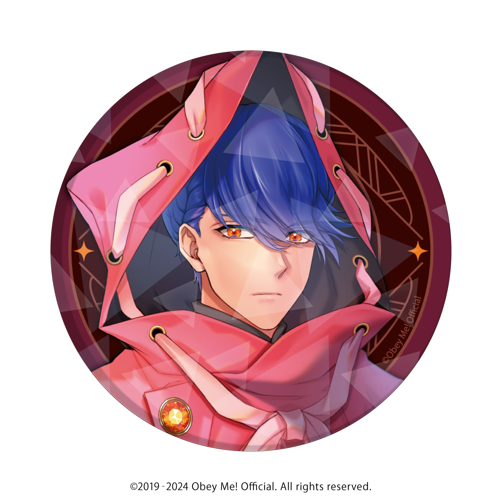 [Obey Me!] Holographic Button Badge (65mm) 11 - Valentine Ver. (feat. Exclusive Art) (Blind Box -Single)