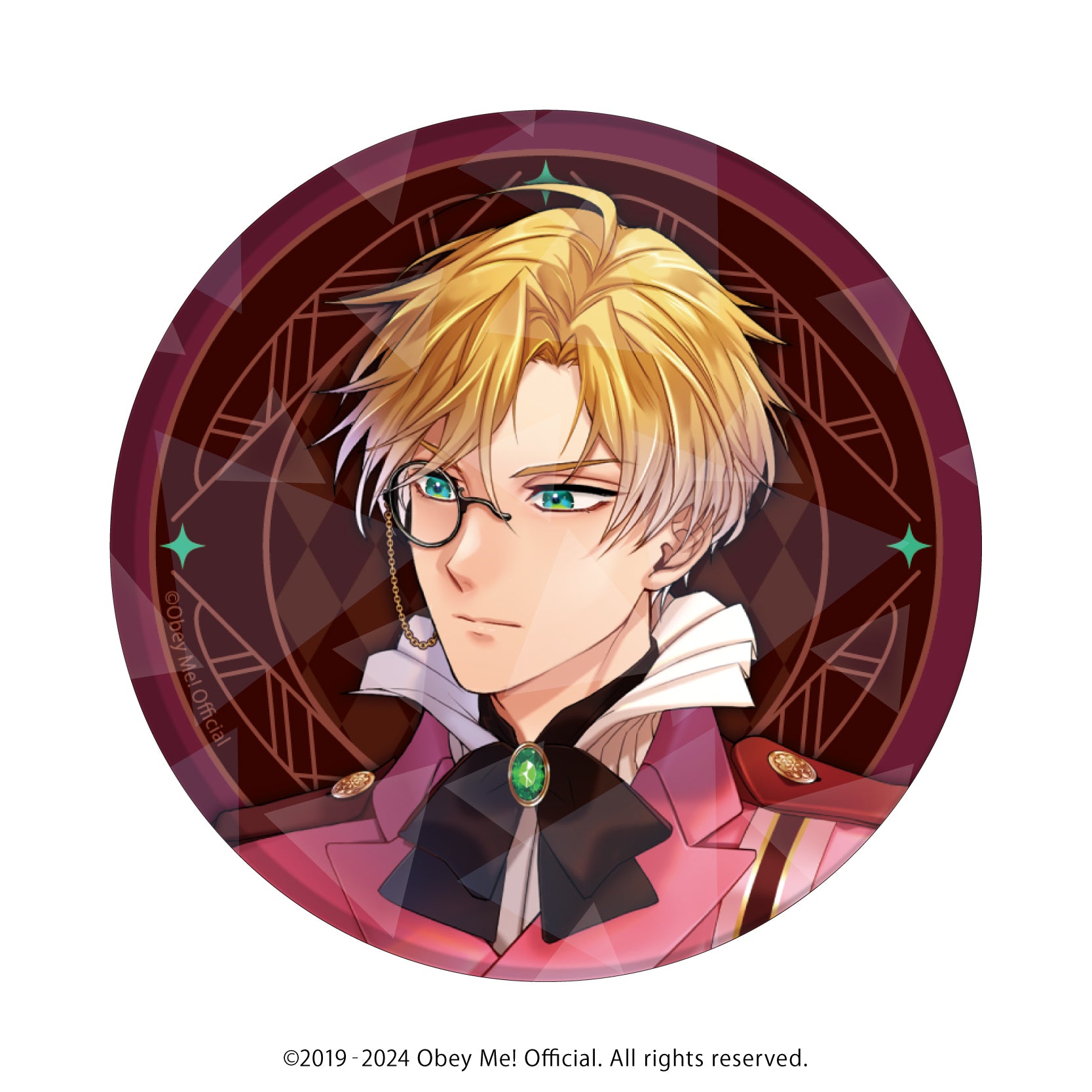 [Obey Me!] Holographic Button Badge (65mm) 11 - Valentine Ver. (feat. Exclusive Art) (Blind Box -Single)
