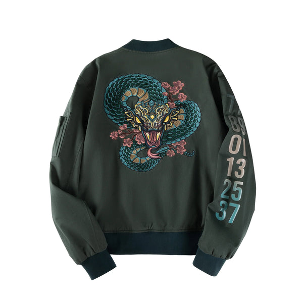 Bibisama Bomber Jacket Zodiac Bomber - Snake | animate USA