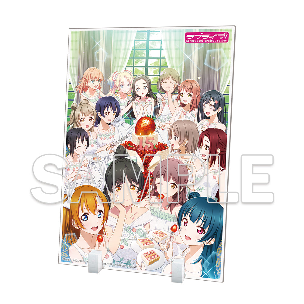 (Goods - Ornament) Love Live! Series 15th Anniversary Acrylic Plate