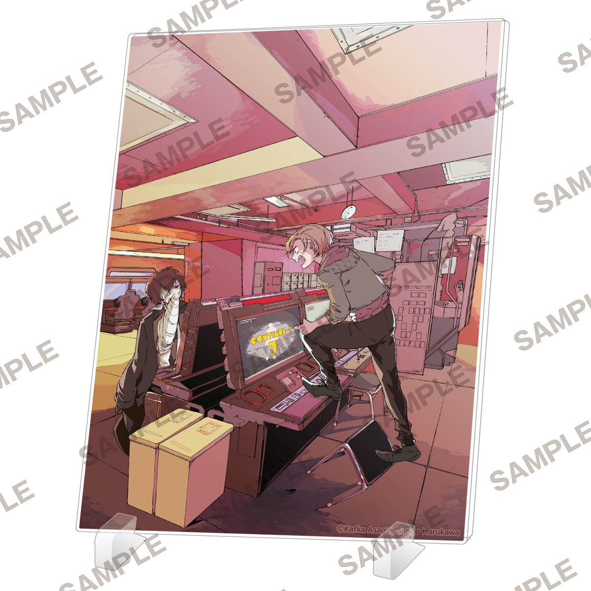(Goods - Ornament) [Resale] Kadokawa Beans Bunko Publication Celebration Piece Bungo Stray Dogs: Dazai, Chuya, Age Fifteen Acrylic Panel