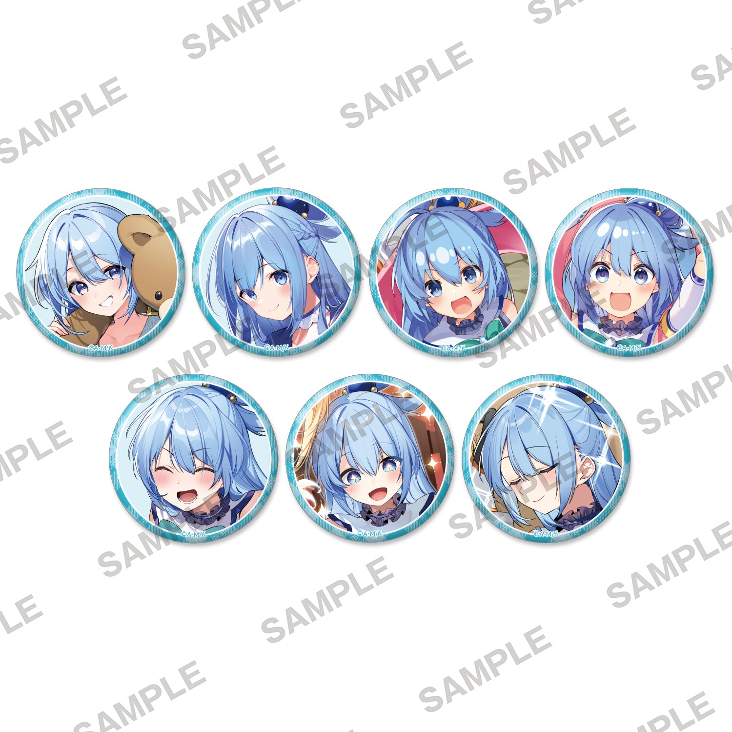 (Goods - Badge) KonoSuba: God’s Blessing on This Wonderful World! Birthday Celebration 2026: Tradable Tin Badge Aqua Ver. (Blind Box -Single)