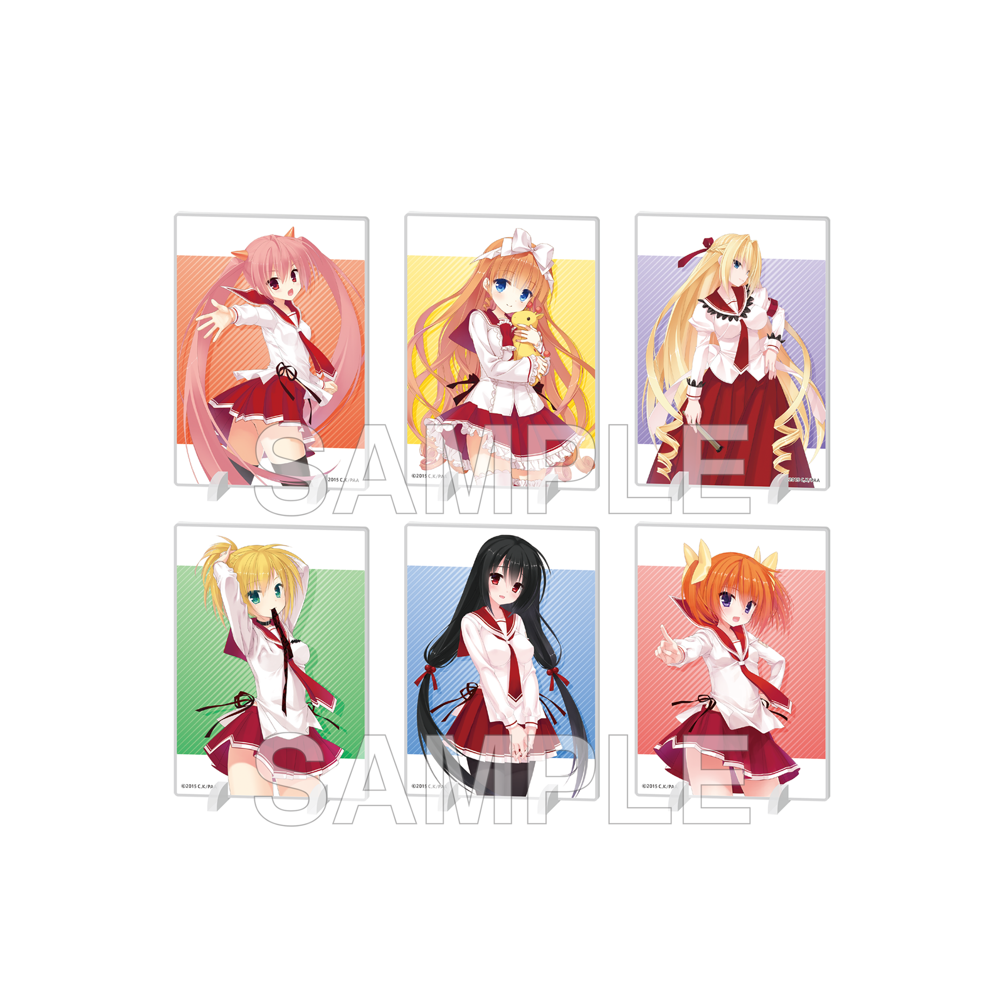 (Goods - Acrylic Stand) Aria the Scarlet Ammo Double A Trading Mini Acrylic Stand Panel - Anime Adaptation 15th Anniversary Ver.  (Blind Box - Single)