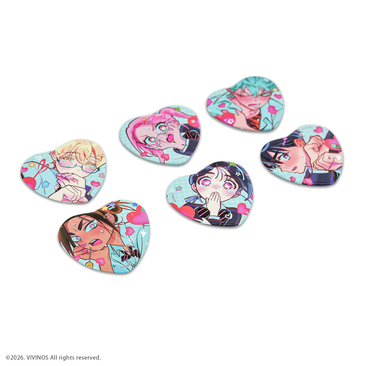 (Goods - Badge) Alien Stage Random Heart Badge (Box of 6)