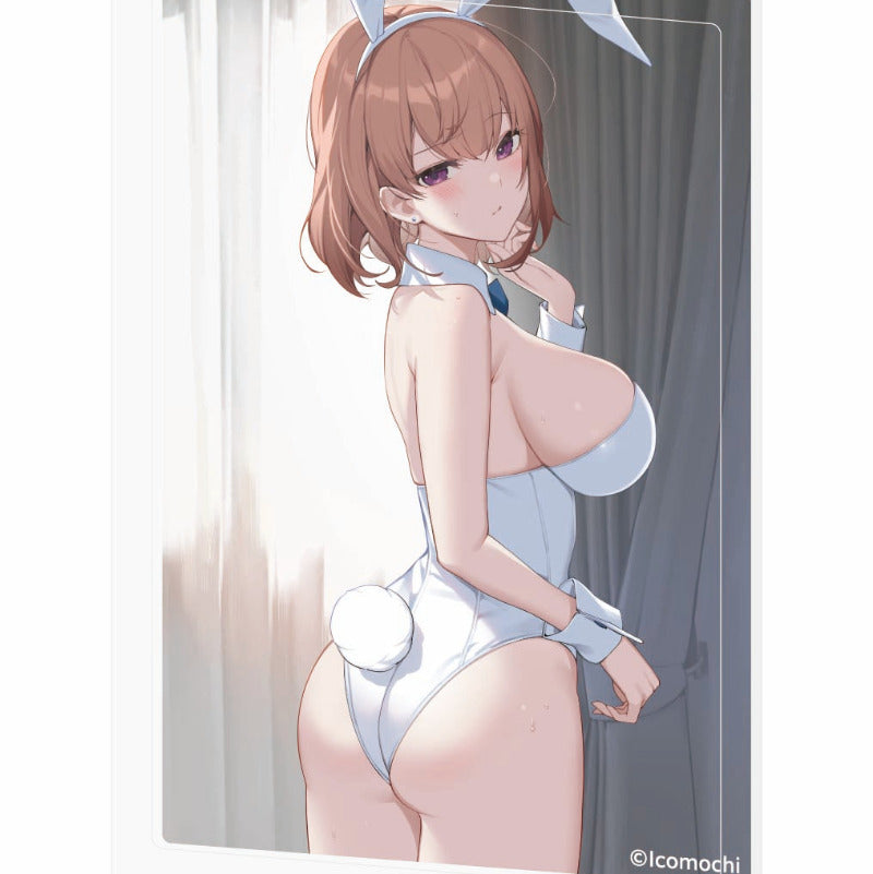 (Goods - Acrylic Block) Kuudere Bunny Girl & IchaAma ASMR Acrylic Block White Bunny Natsume Senpai