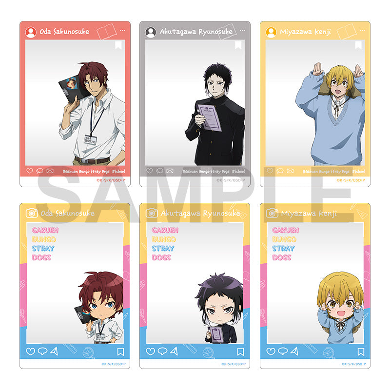 (Goods - Card) Bungo Stray Dogs SNS Style Clear Card AGF 2025 Ver. B (Blind Box -Single)